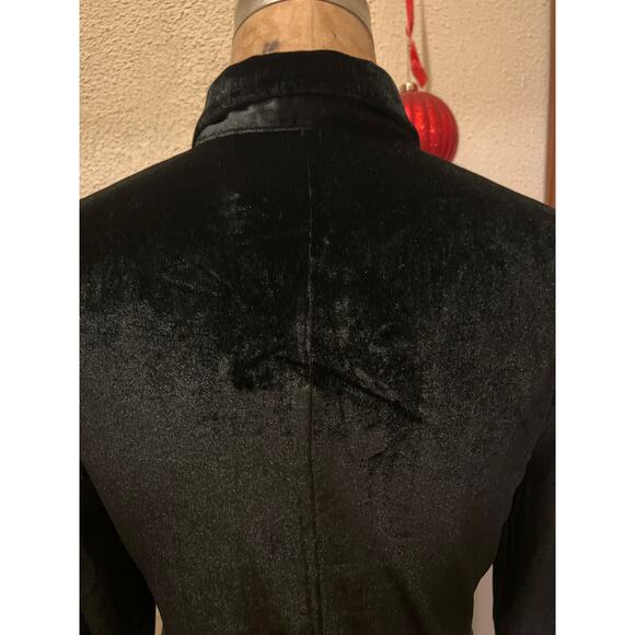 Leadingstar Velvet Button Down Long Sleeve Tie Dress NWT Size M - Picture 9 of 12